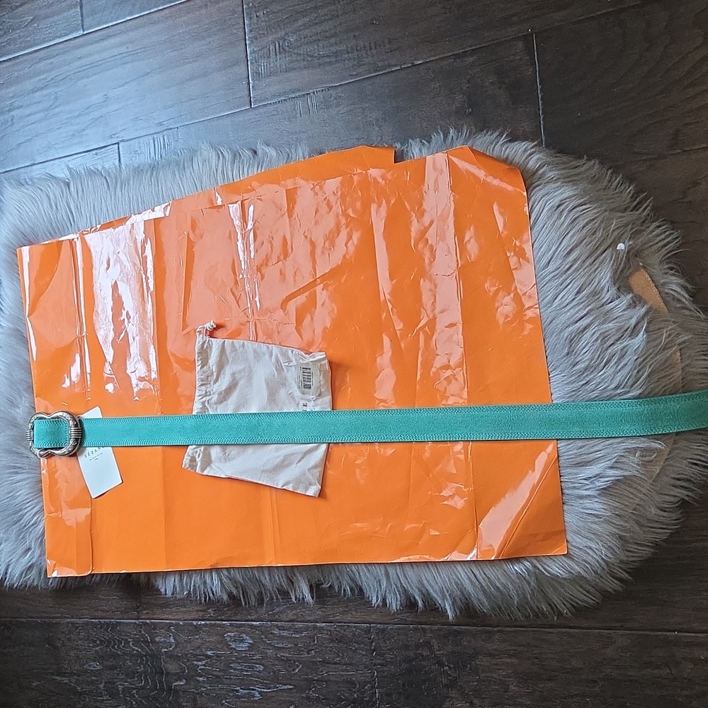 Nwt! Sezane GAIA belt Turqouise Green - Picture 3 of 8